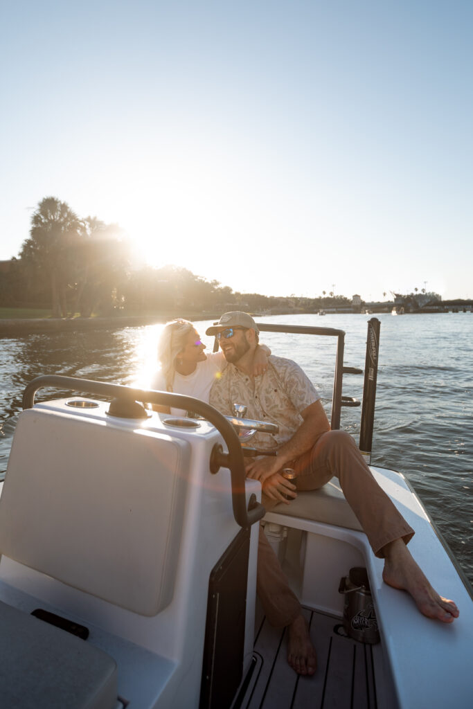 Tampa engagement session through the bay