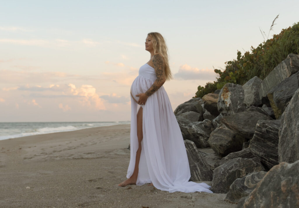 Sunset Cocoa Beach maternity
