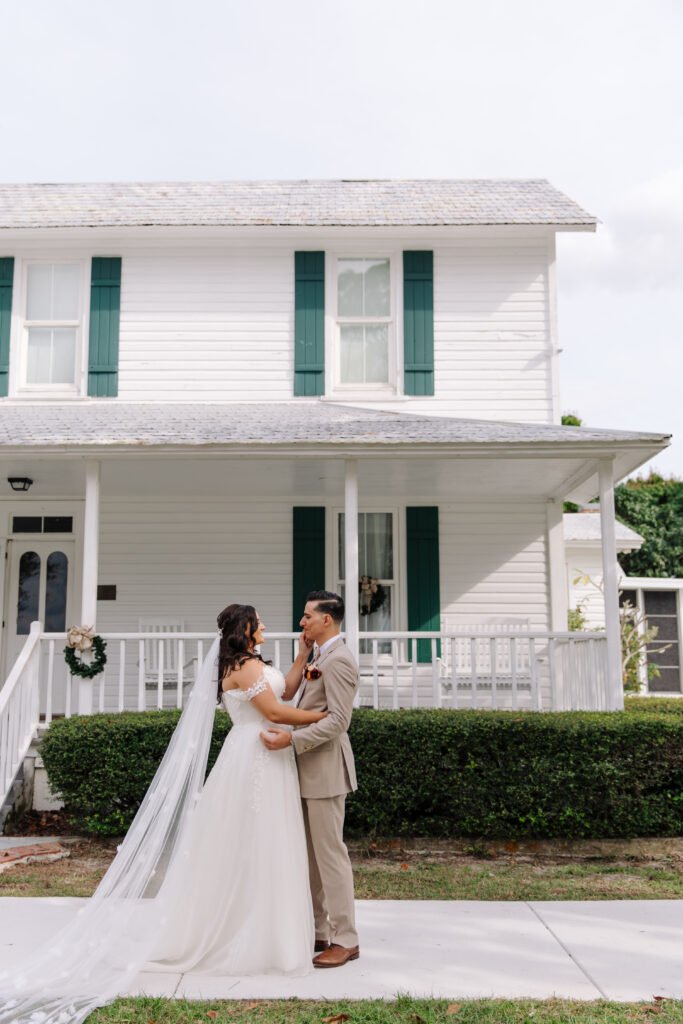 The first look moment in Key Largo, Florida photographed by The Deans Photography.