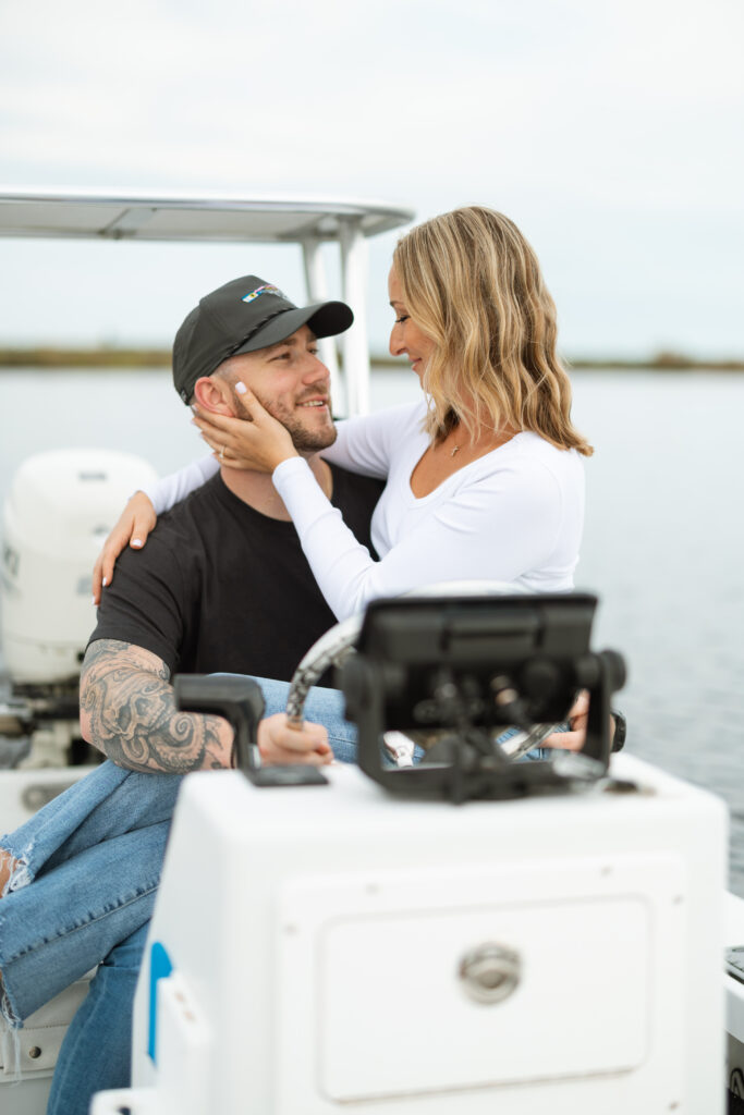 Couple during their engagement session 