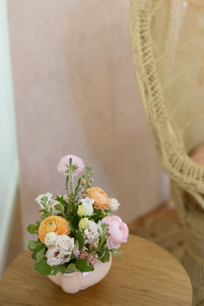 baby shower flower details