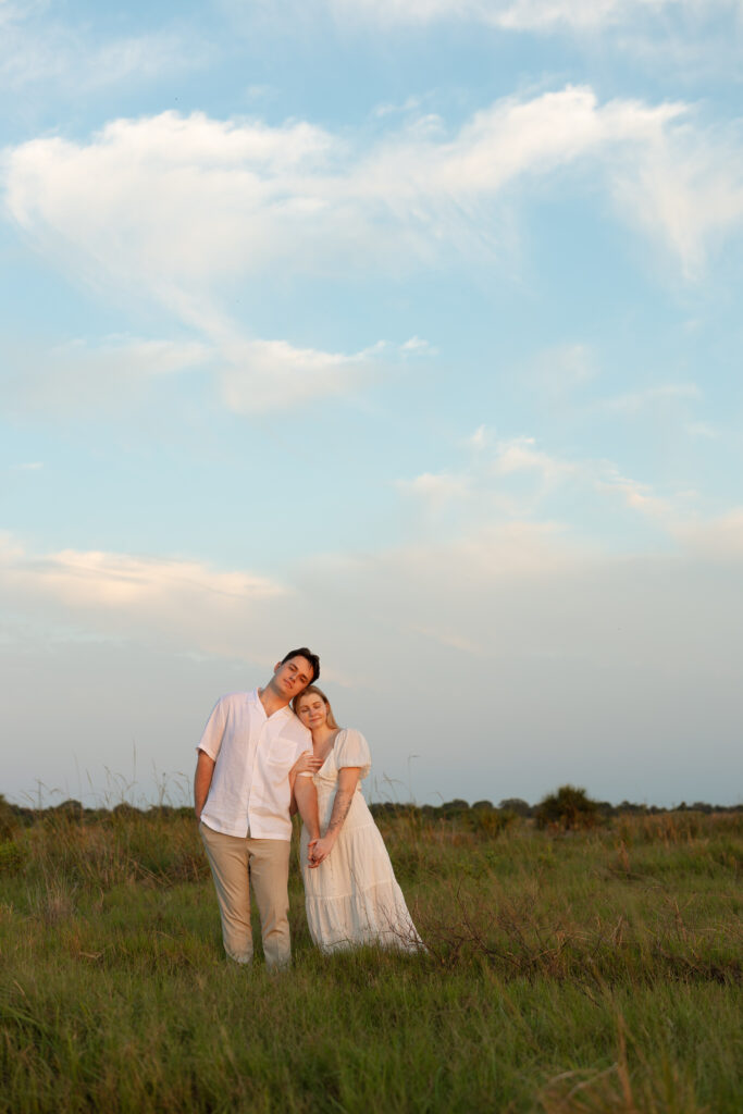 Golden hour engagement session in Central Florida