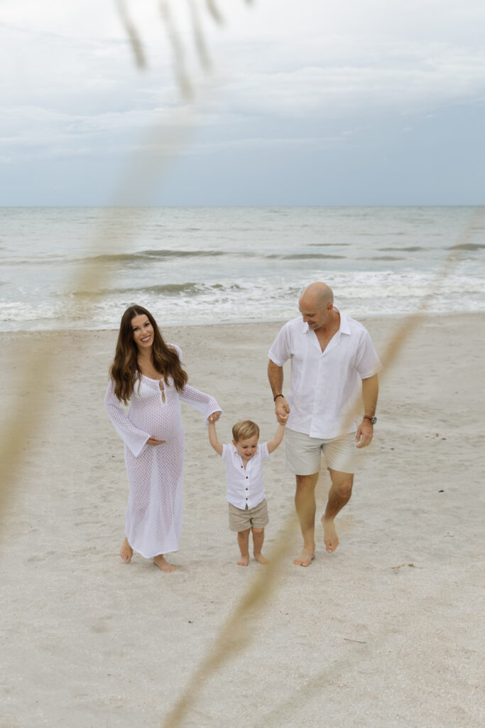 Family of three in Cocoa Beach